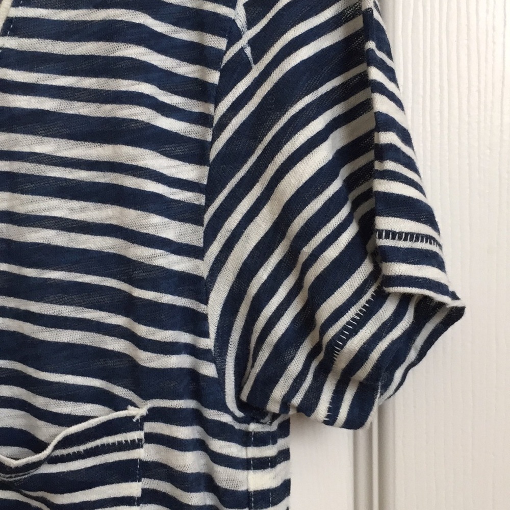 Rag & Bone Striped Pocket Tee - Xs View 6